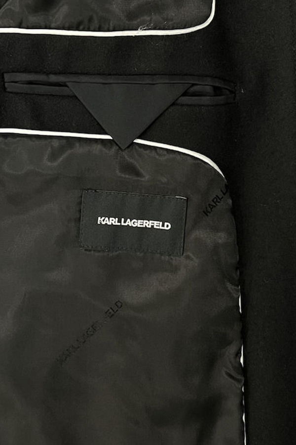 ΠΑΛΤΟ KARL LAGERFELD - 990 ΜΑΥΡΟ